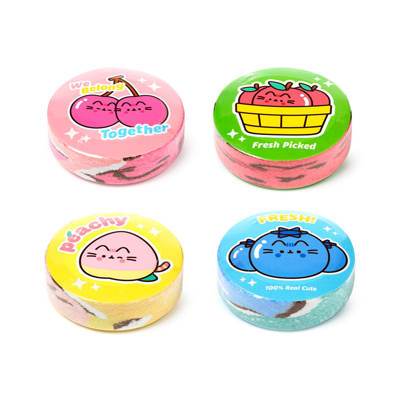 Expanded Pusheen the Cat Fruits Travel Towel