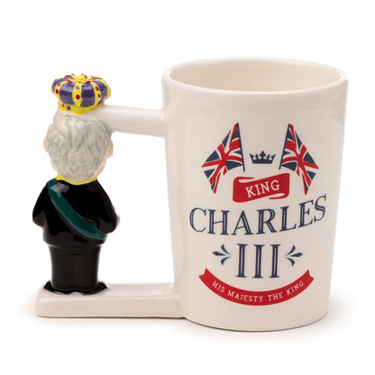 Ceramic mug showcasing King Charles III artwork