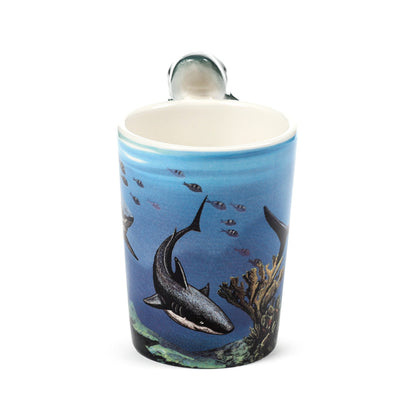 Lisa Parker Shark Shaped Handle Ceramic Mug - Perfect Gift Idea