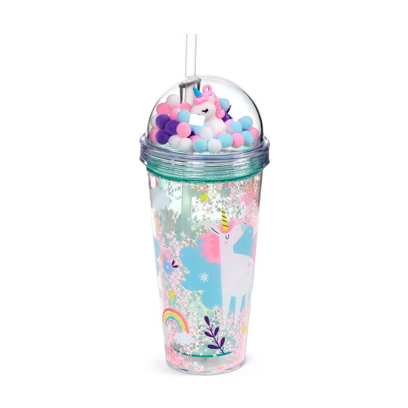 Unicorn Magic Cup with Lid and Straw