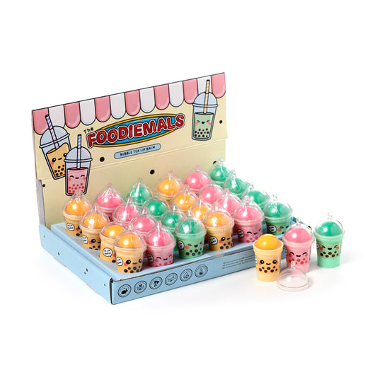Foodiemals Bubble Tea Lip Balm with Shaped Holder