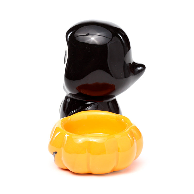 Ceramic Skull Boy Tea Light Holder detailed design