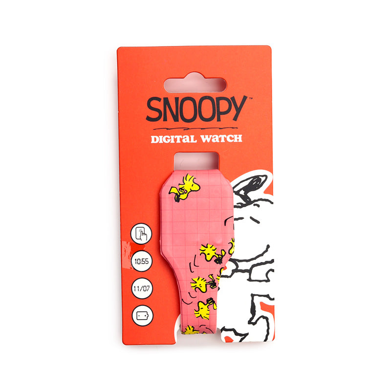 Peanuts Snoopy & Woodstock Silicone Digital Watch features