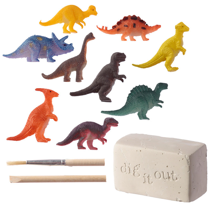 Tools included in the Dinosaur Excavation Kit