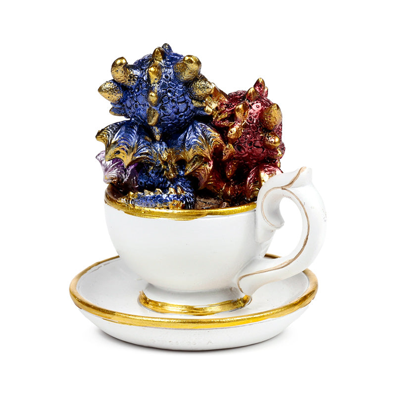 Elements Dragon Teacup with seasonal decorations