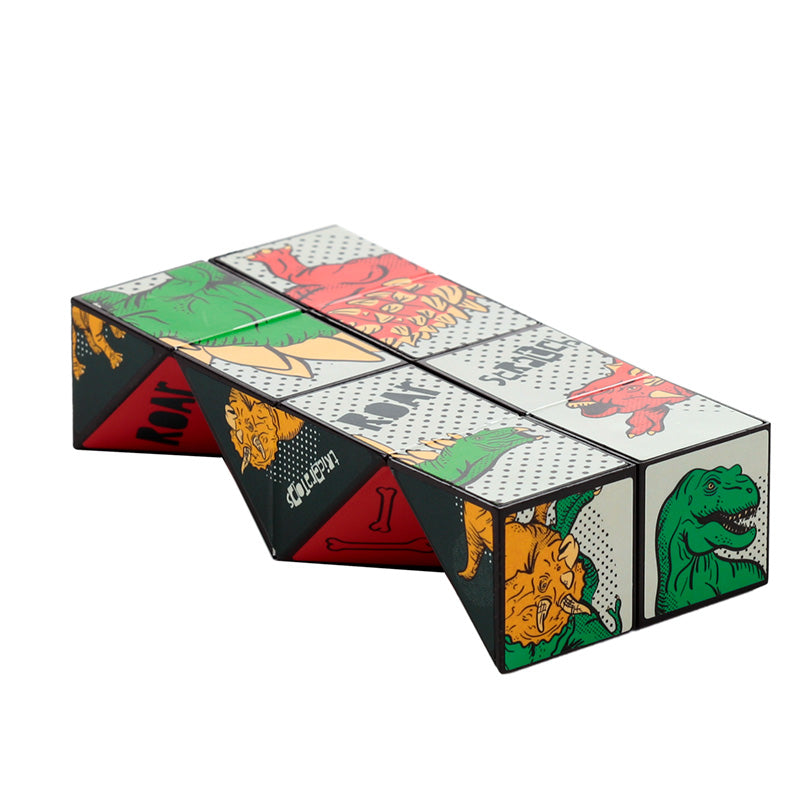Puzzle Cube Toy - Dinosauria packaging
