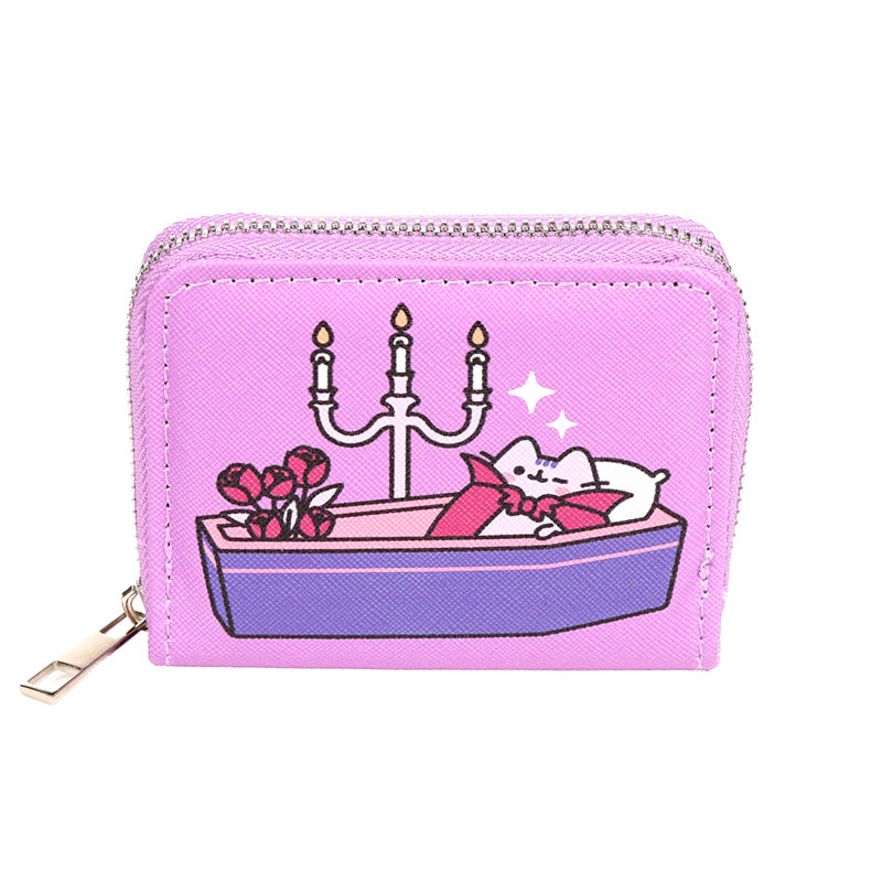 Pusheen the Cat Halloween Small Zip Wallet - Collectible Gift