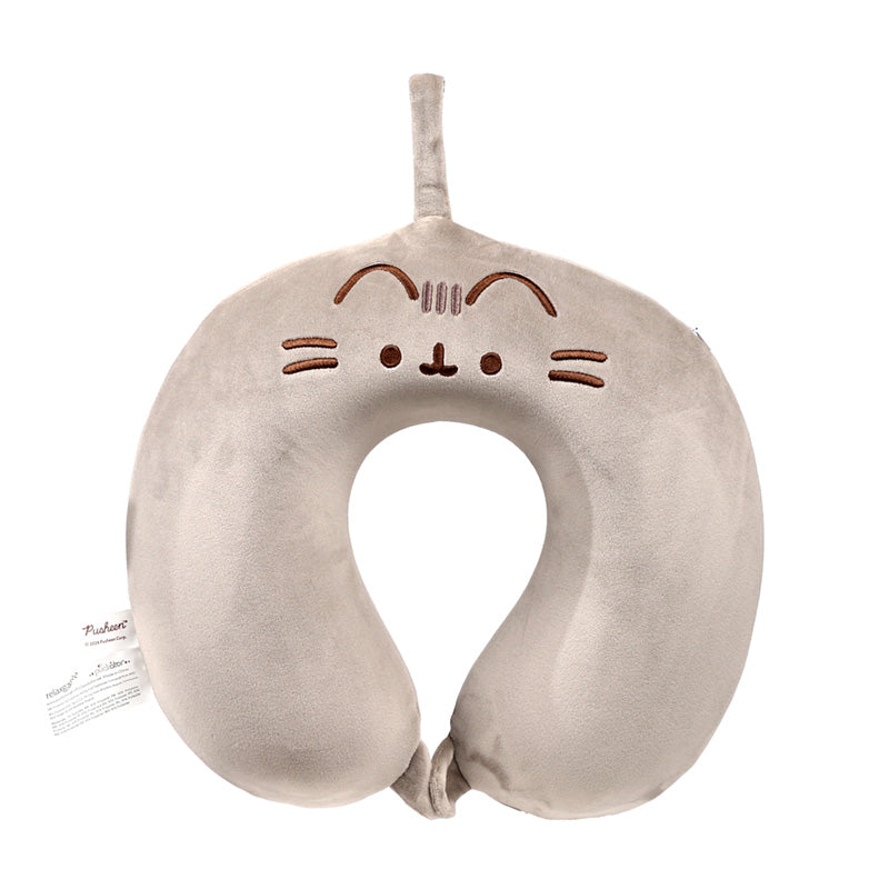 Relaxeazzz Plush Memory Foam Travel Pillow featuring Pusheen the Cat