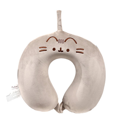 Relaxeazzz Plush Memory Foam Travel Pillow featuring Pusheen the Cat