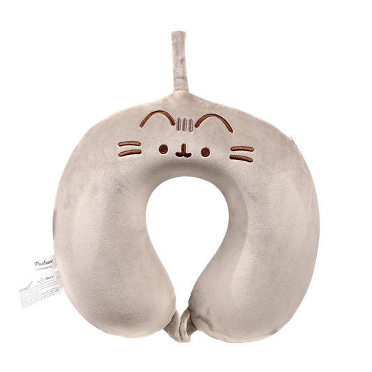 Relaxeazzz Plush Memory Foam Travel Pillow featuring Pusheen the Cat