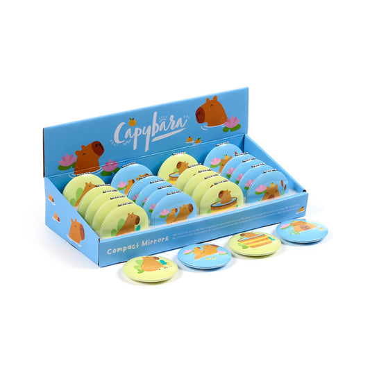 Whimsical Capybara Compact Mirror