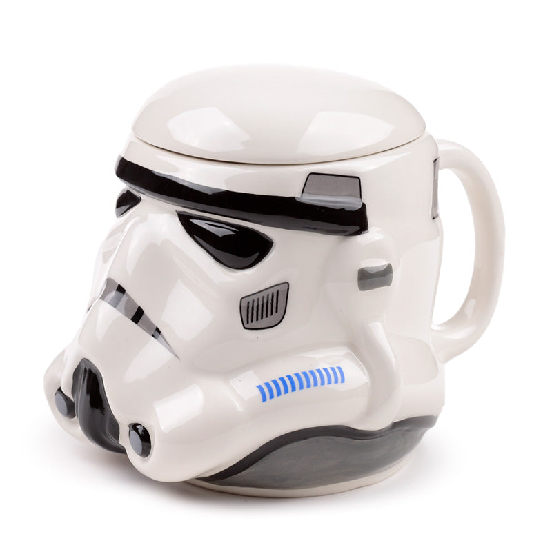 Ceramic Shaped Head Mug - Stormtrooper Helmet Front View
