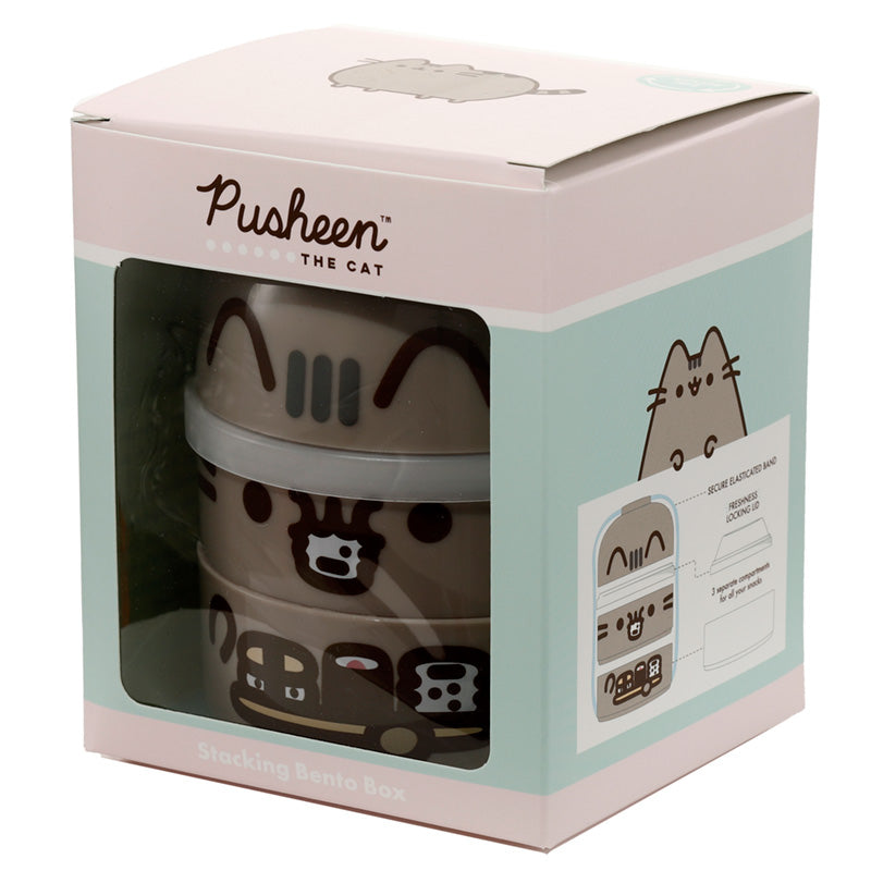 Pusheen the Cat Bento Round Stacked Lunch Box - Perfect for Gifts