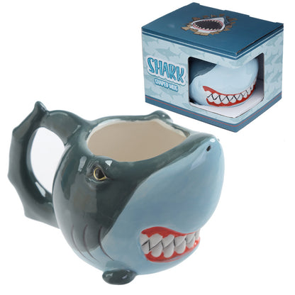 Shark shaped ceramic mug