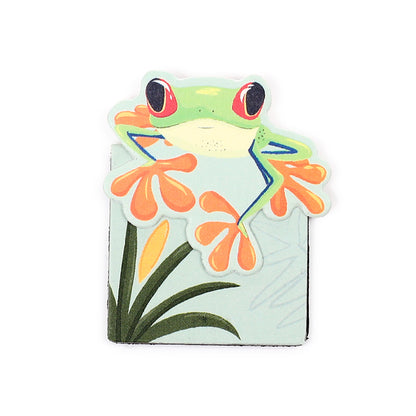 Tropical Frogs Magnetic Bookmarks in a colourful arrangement