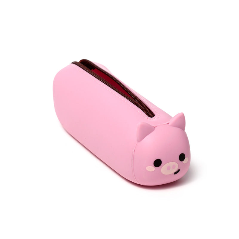 Adoramals Pig Silicone Pencil Case - Collectible gift