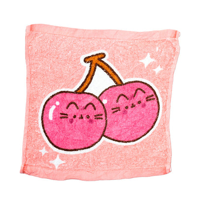 Pusheen the Cat Compressed Towel in use