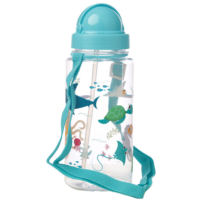 Easy Sipping Flip Straw on Children's Water Bottle