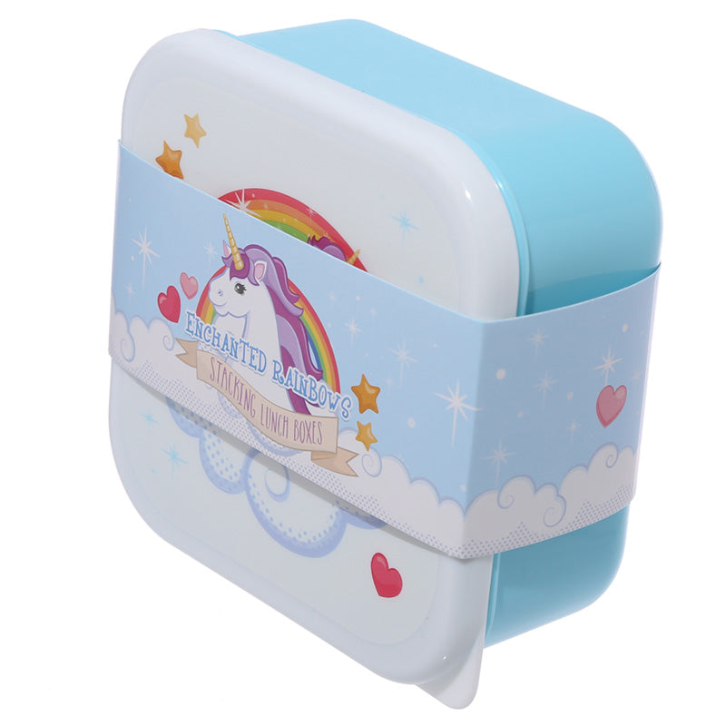Food Safe Enchanting Rainbow Unicorn Lunch Box Set