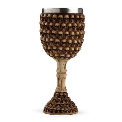 Multi Skull Decorative Goblet - Side View