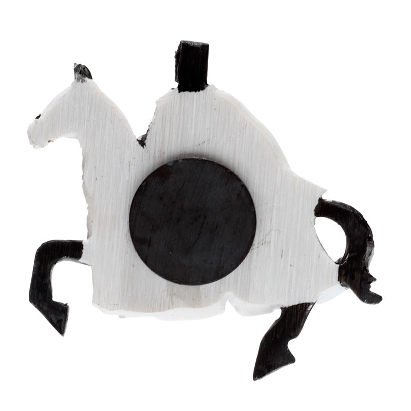 Resin Crusader Knight Souvenir Magnet on fridge