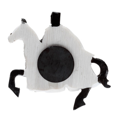 Resin Crusader Knight Souvenir Magnet on fridge