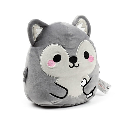 Squidglys Plush Toy Dorian the Wolf in soft Velboa