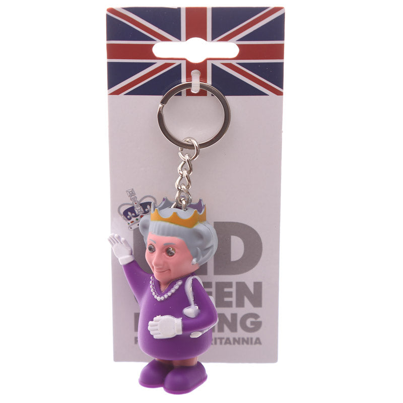 LED Light & Sound Keyring - Rule Britannia Queen gift presentation