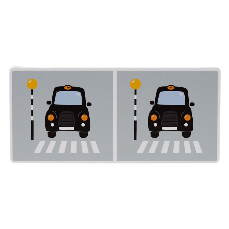 Creative play with London-themed dominoes