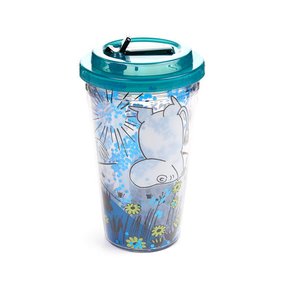 Moomin cup alongside refreshing drinks