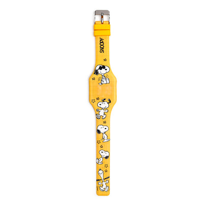 Peanuts Snoopy & Woodstock Silicone Digital Watch on wrist