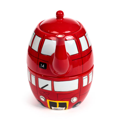 Routemaster Red Bus Teapot and Cup Set - decorative item