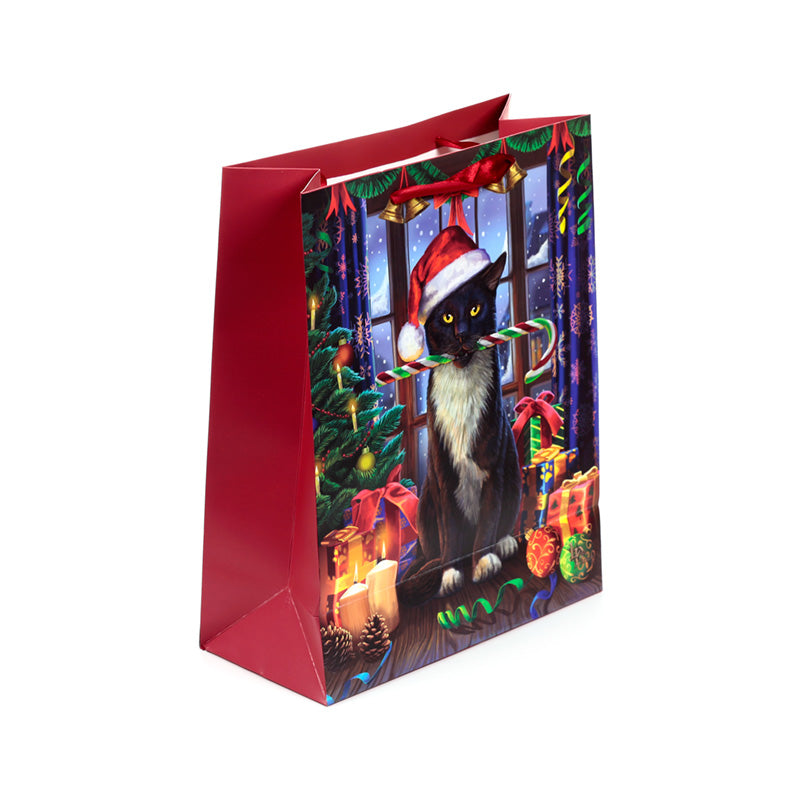 Durable card material of the large Christmas gift bag
