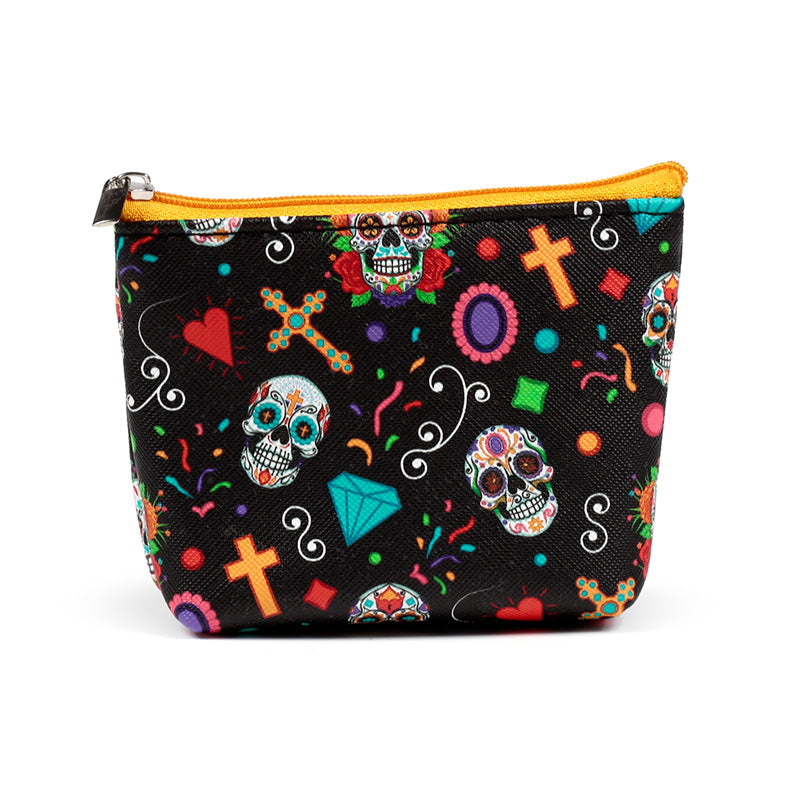 Day of the Dead PVC purse showcasing cultural artistry