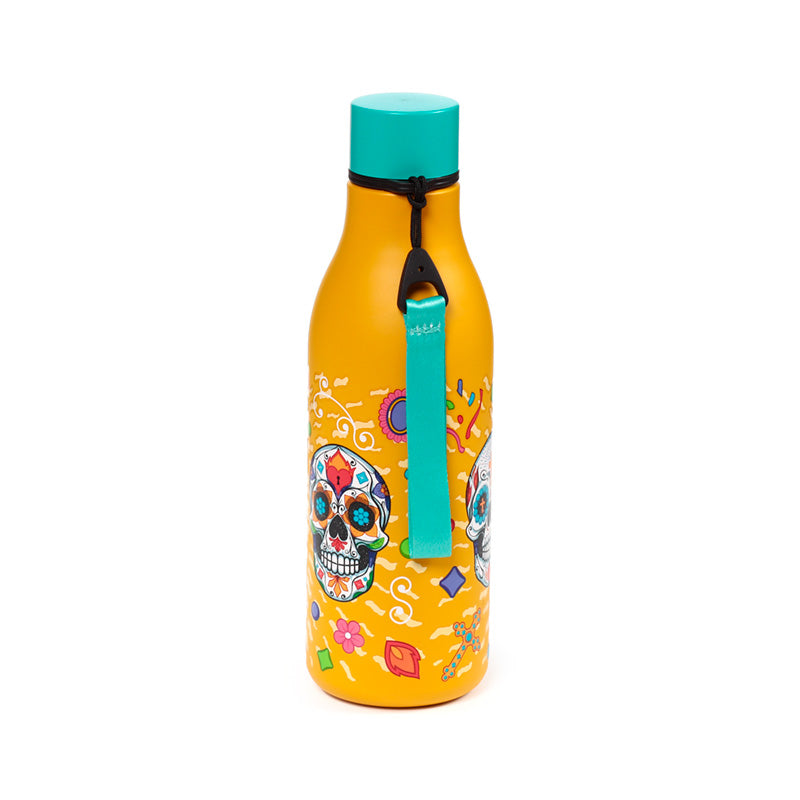 Day of the Dead insulated bottle in use