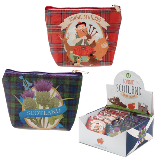 Bonnie Scotland PVC Purse with Scottish motif