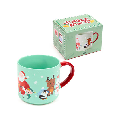 Large Porcelain Mug - Christmas Jingle Bunch with festive treats