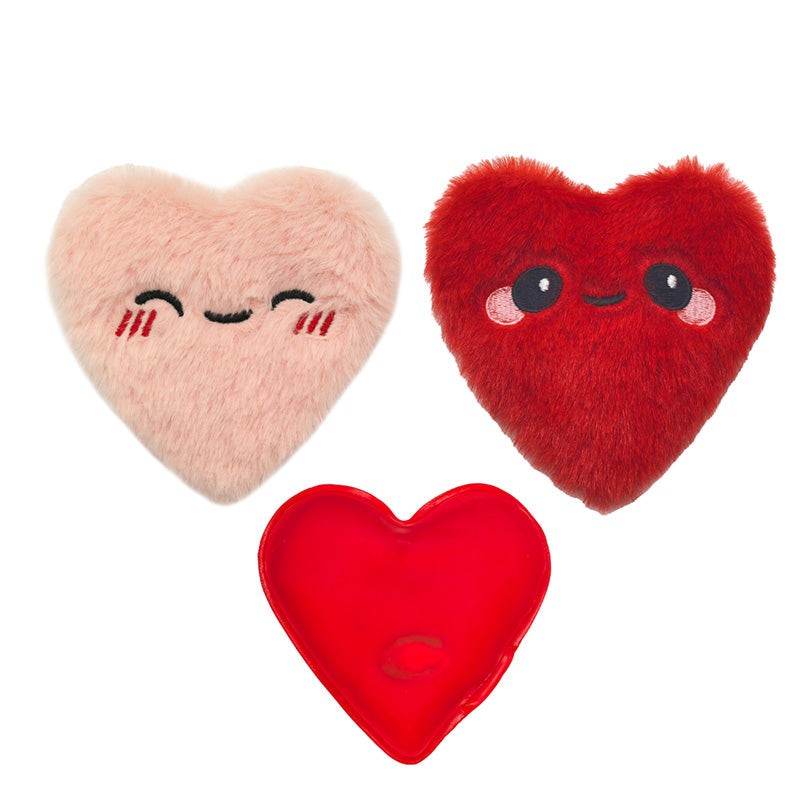 Plush Hand Warmer Set of 2 - J'Adoramals Heart