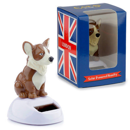 Solar Pal Corgi in a whimsical garden