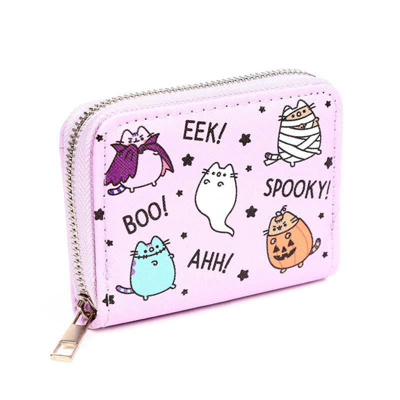 Pusheen the Cat Halloween Small Zip Wallet - Side View
