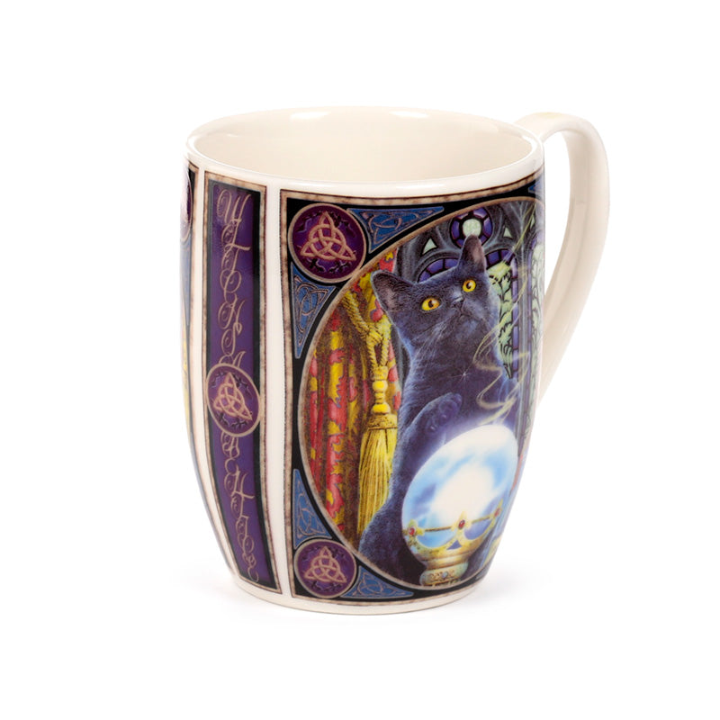 Lisa Parker The Witch's Apprentice Cat Mug with hot beverage