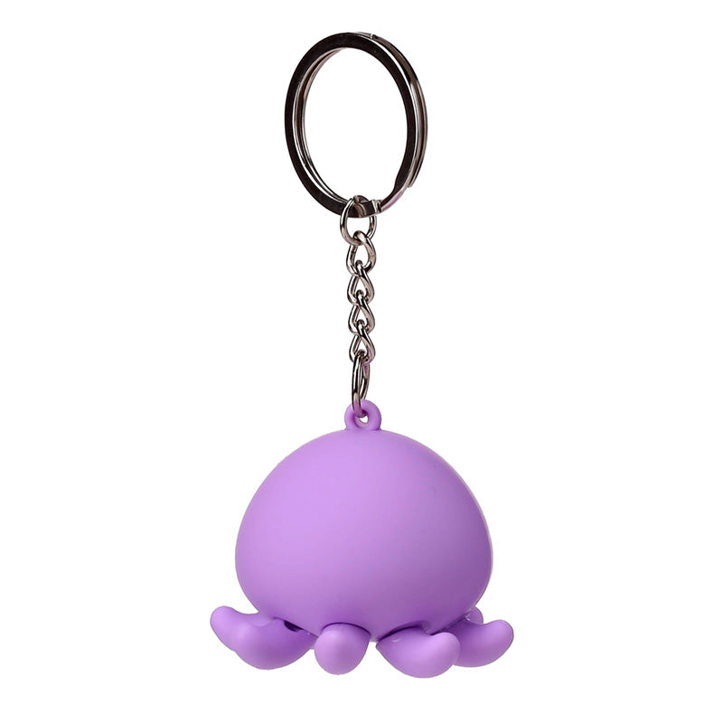 Wendy the Octopus Keyring displayed on a keychain
