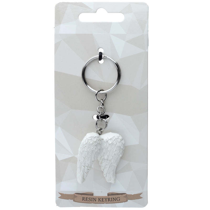 Novelty Keyring featuring intricately designed Angel Wings