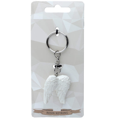 Novelty Keyring featuring intricately designed Angel Wings