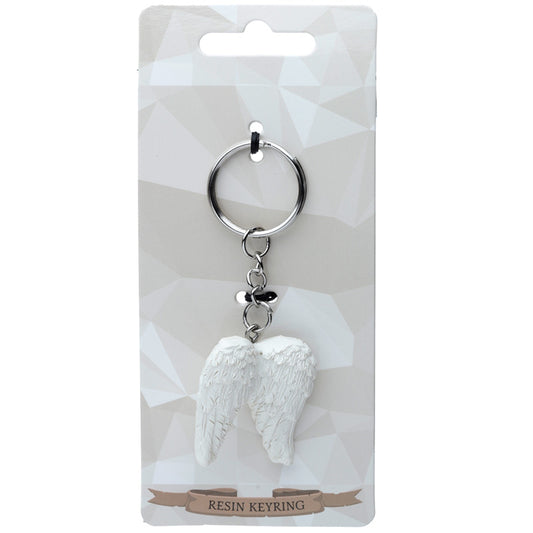 Novelty Keyring featuring intricately designed Angel Wings