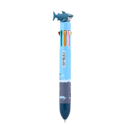 Multi Colour Shark Pen in a stationery collection