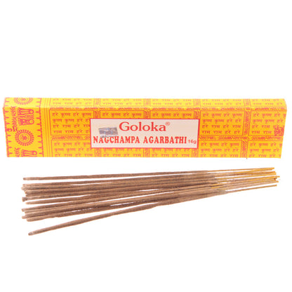 Nag Champa Golaka Incense Sticks in a decorative setting
