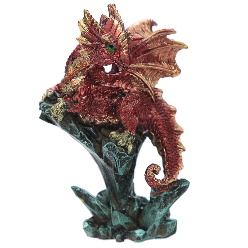 Intricate detailing of Rock Crystal Enchanted Nightmare Dragon