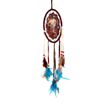 Artistic Small Autumnal Wolf Dreamcatcher