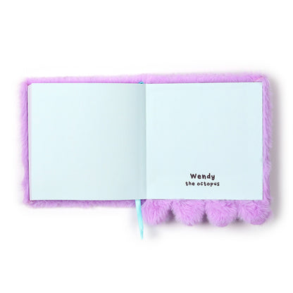 Durable cover of the Adoramals Wendy the Octopus notebook